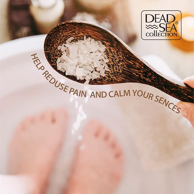 Dead Sea Collection Bath Salts Enriched- Lavender+ Himalayan +Coconut - Natural Salt for Bath -3pc X Large 34.2 OZ. - Nourishing Essential Body Care for Soothing and Relaxing Your Skin and Muscle