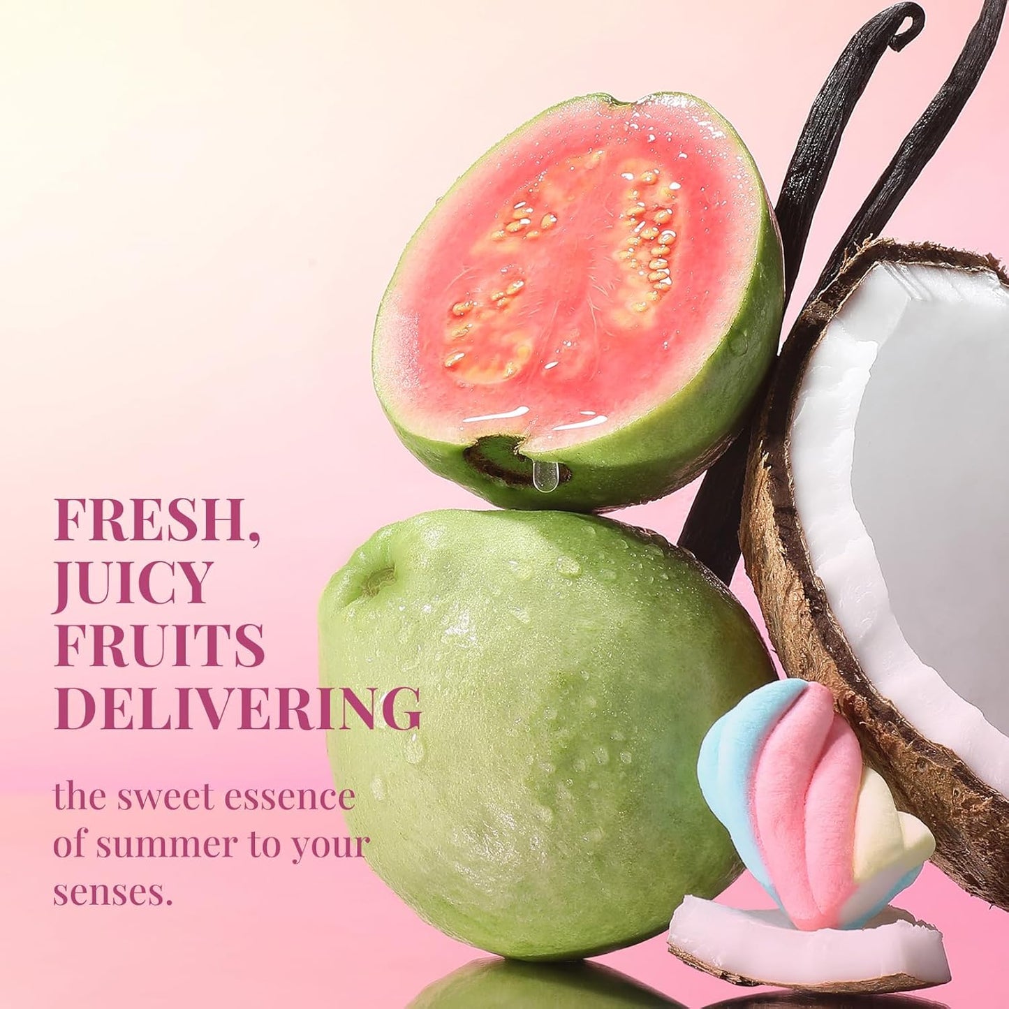 Sttes Perfume 04# (Original 408) – Perfume for Women – Long-Lasting Hair Guava, Orchid, Vanilla & Cotton Candy Notes – Fruity Scentual Fragrance Eau de Parfum 100ml (3.4 fl oz) – Tropical Juicy