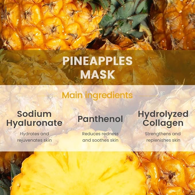 Face Sheet Mask Skincare,Hydrating Spa Face Mask For Sensitive Skin,Moisturize,Nourish for All Skin Types,Natural Skin Care Spa Face Mask for Women Men Girls,Pack of 6