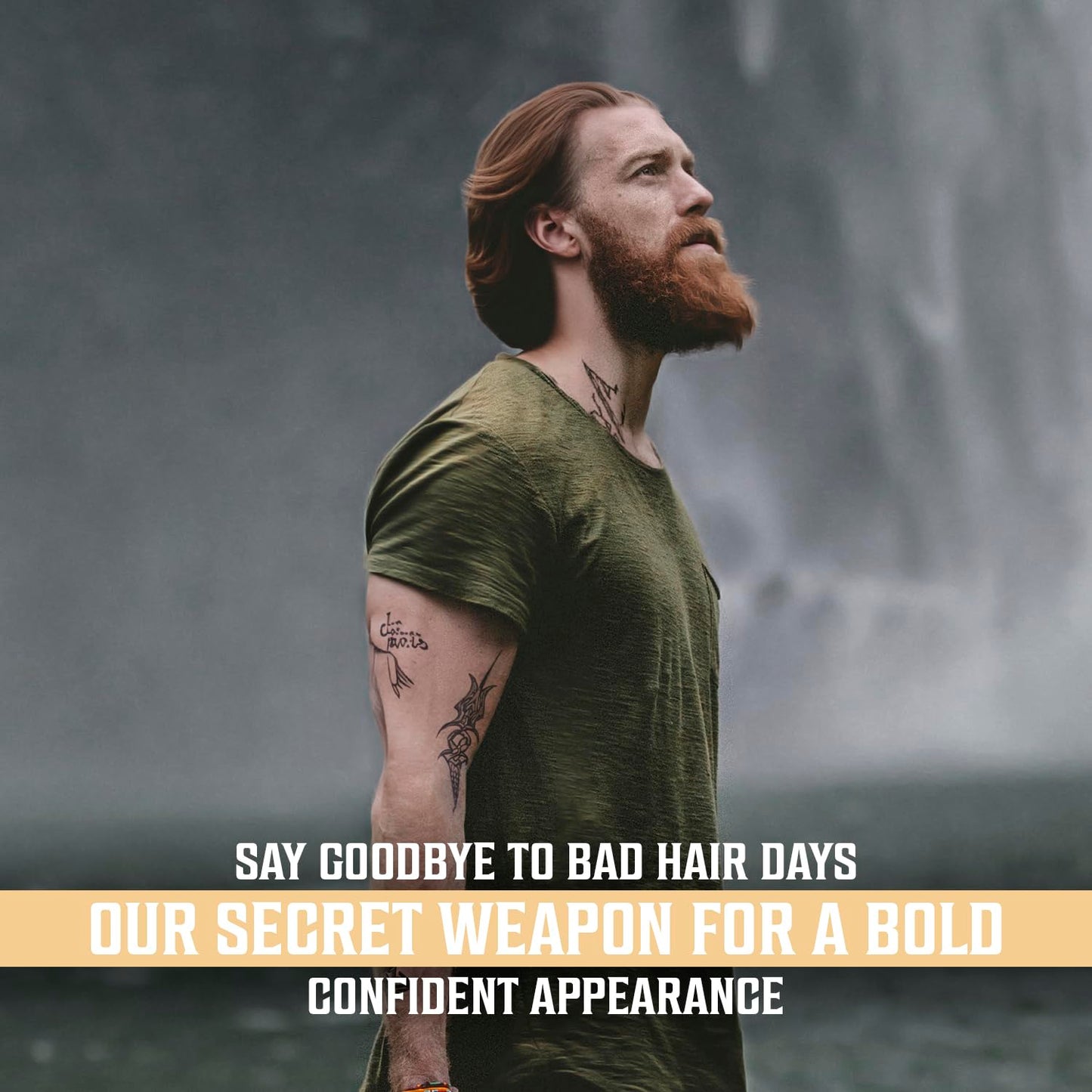 Viking Revolution Coconut Sea Salt Spray for Hair Men - Hair Texturizing Spray with Kelp, Aloe Vera & Red Algae Extract - Surf to Add Volume and Texture - Sea Salt for Men Beach