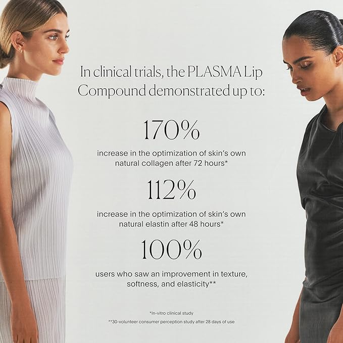 U Beauty The PLASMA Tinted Lip Compound Anti-Wrinkle & Anti-Aging Treatment - Shimmery Plumping Lip Gloss with Hyaluronic Acid, Shea Butter, Salicylic Acid & Peptides to Deeply Hydrate,Cassis - 15 mL