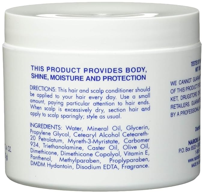Nairobi Hair and Scalp Daily Moisturizing Hairdressing Unisex, 4 Ounce