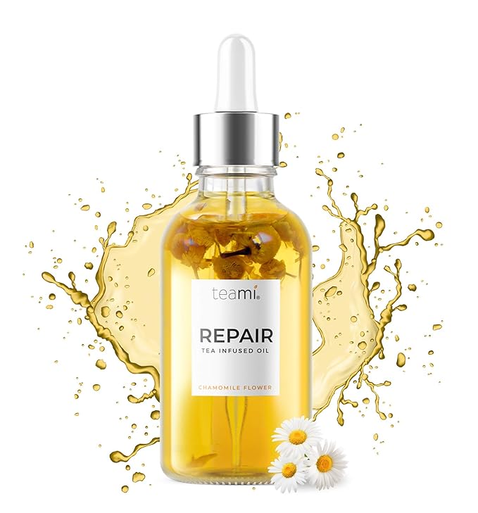 Teami Repair Jojoba Face Oil for Women with Coconut Oil, Camellia Seed & Vitamin E Oil for Skin - Facial Oil Cleanser for Sensitive, Normal, Oily & Dry Skin (2oz)