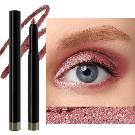 Red Eyeshadow Stick - Smooth Cream Eyeshadow Pencil, Waterproof Long Lasting Eye Shadow, High Pigment Hypoallergenic Highlighter Stick - Create Multi-Dimensional Eyes Look (04# Rose Red)