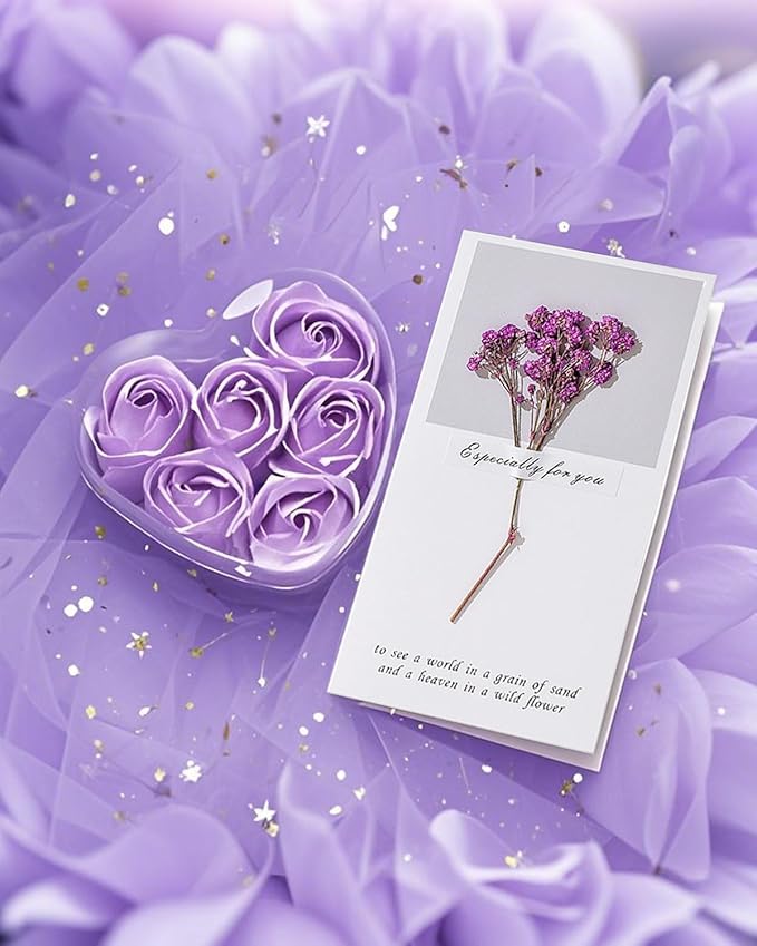 Spa Gift Baskets for Women - 11-Piece Self Care Kit with Soy Candle, Bath Salts, Purple Blanket, Insulated Tumbler, Eye Mask & More – Unique Mothers Day, Birthday, or Get Well Soon Gifts for Women