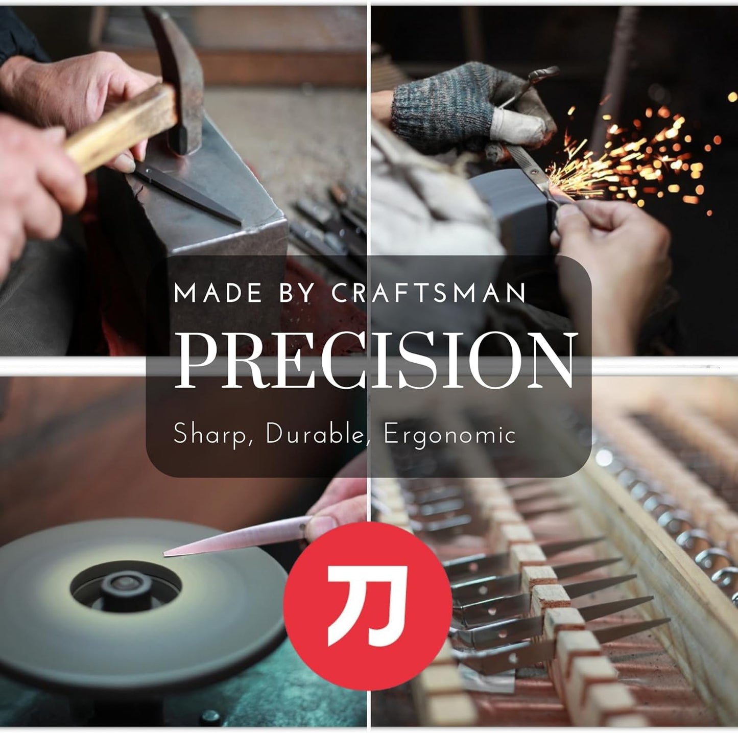 Scissors for Haircutting Professionals - Matte Black Finish - Long Lasting, Sharp Edge for Easy Hair Cuts - 440C Stainless Steel (5.5 Inches)