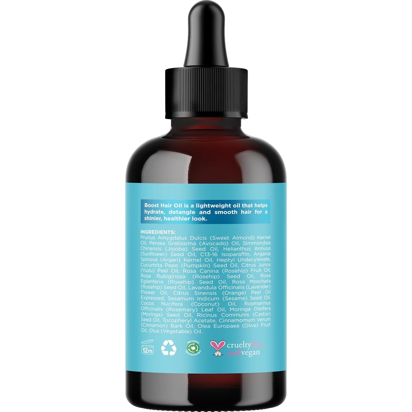 Volumizing Rosemary Hair Oil Serum - Moisturizing Scalp and Hair Oil for Men & Women Infused with Amla Black Castor Pumpkin Argan & Jojoba - Lightweight Hydrating Vegan & Color Safe (Herbal Scent)
