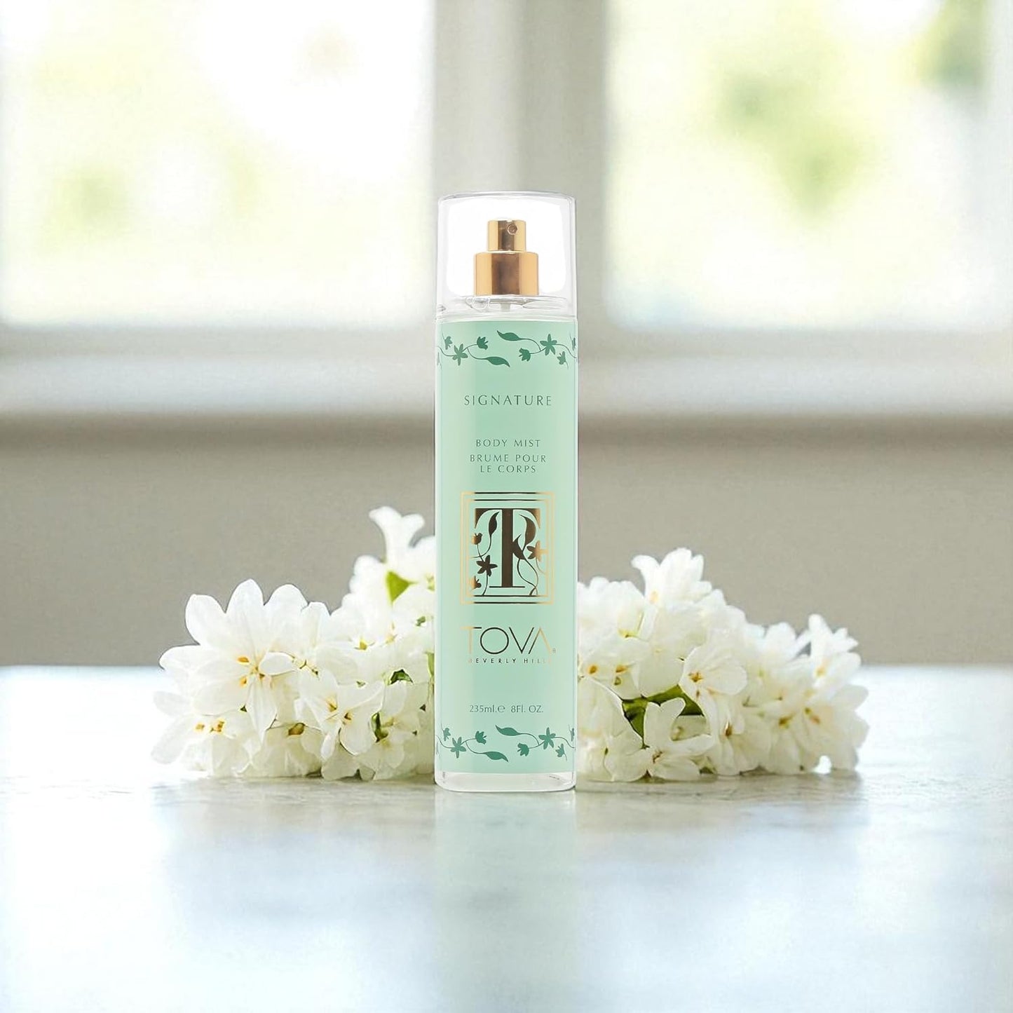 Tova Signature Body Mist – Fresh Floral Perfume Mist for Women – Long-Lasting Body Spray with Jasmine, Bergamot & Sandalwood – Timeless Scent with Lavender & Musk – USA-Made & Cruelty-Free – 8.0 fl oz