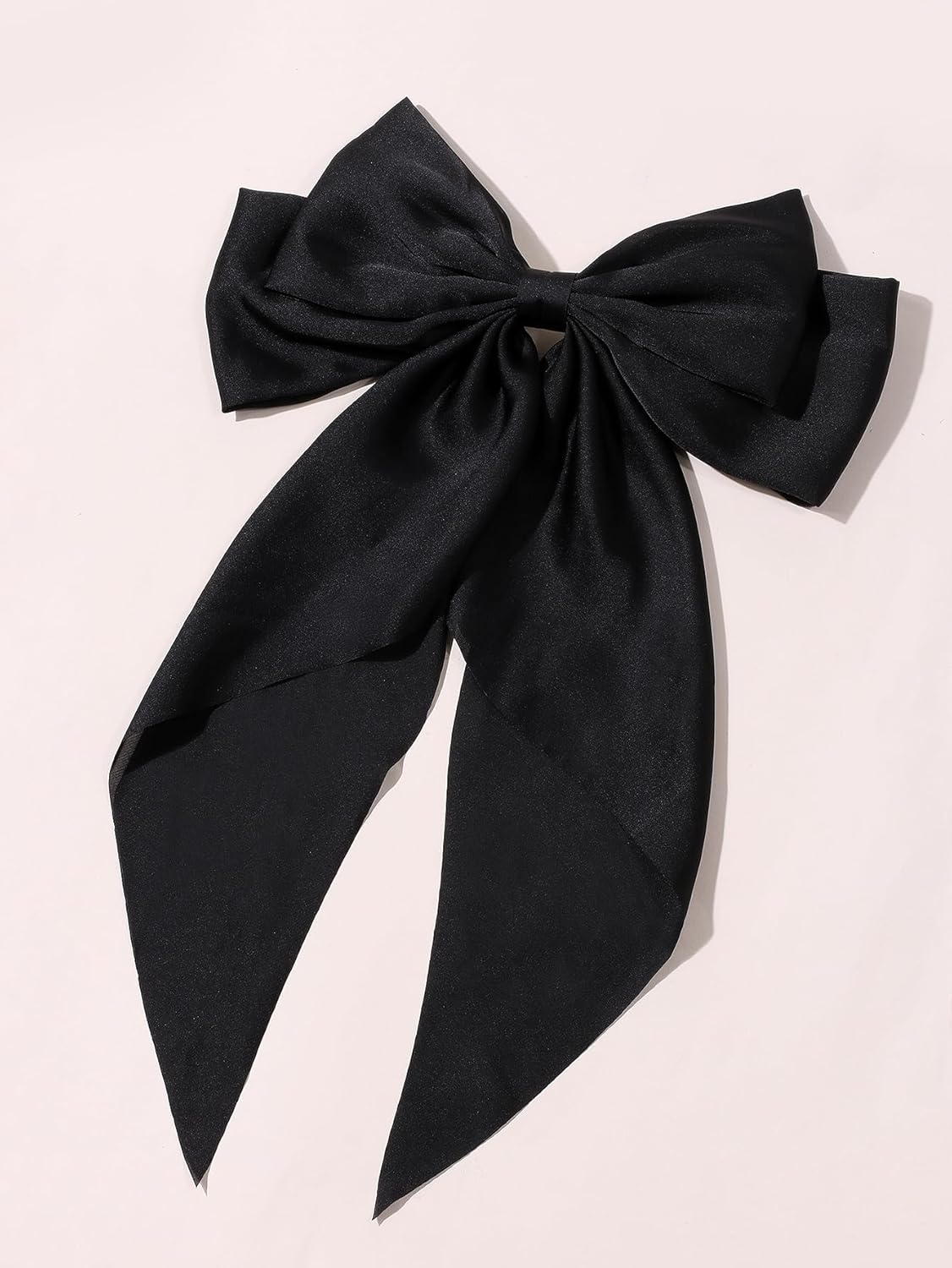SUSULU Black Ribbon Bow Hair Clips with Long-Tail - Party Hairpins and Accessories for Women and Girls, 2pcs