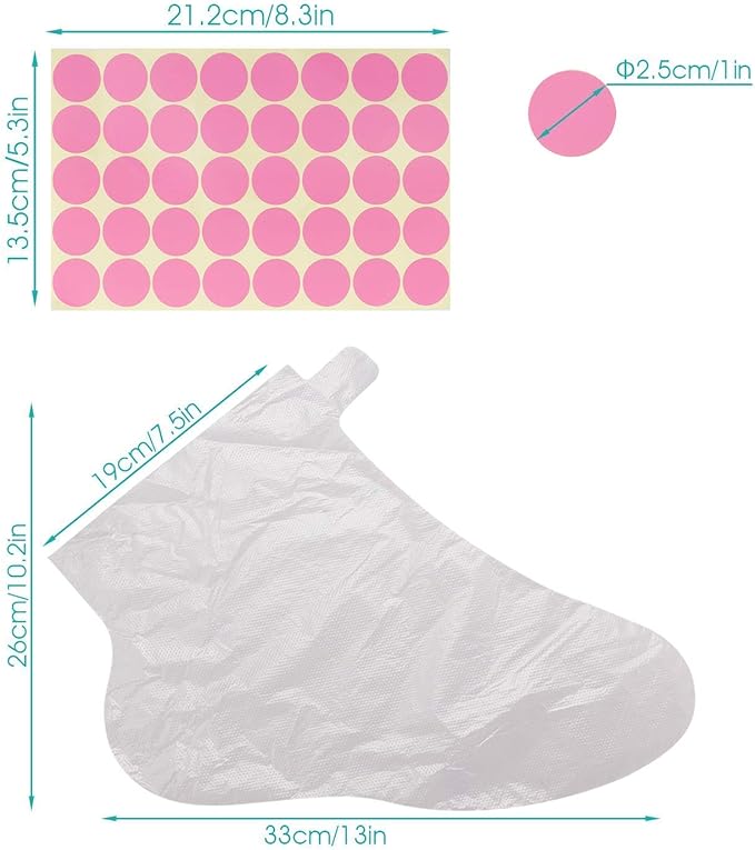 200 Counts Paraffin Bath Liners & Paraffin Wax Foot Liners, Segbeauty Thermal Foot Liners, Larger Paraffin Heated Foot SPA Booties, Foot Protector, Wax thera-py Bags for Paraffin Wax Machine