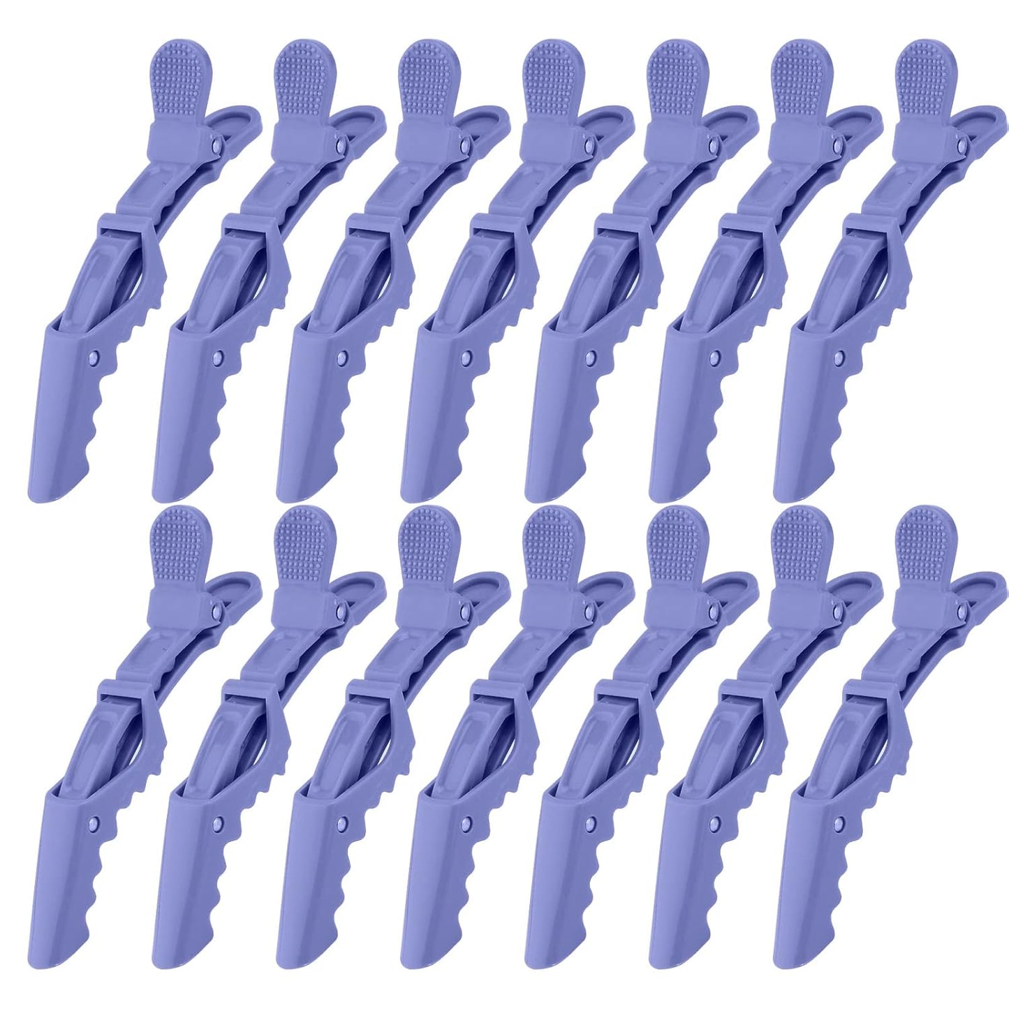 Ondder 14 Pcs Purple Alligator Hair Clips for Styling, Sectioning, Coloring, Cutting, Hair Salon Pro Clips for Women Men Girls Teens