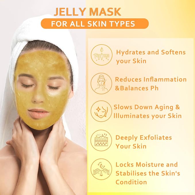 24k Gold Jelly Masks for Facials Rose Hydro Jelly Masks for Facials Professional