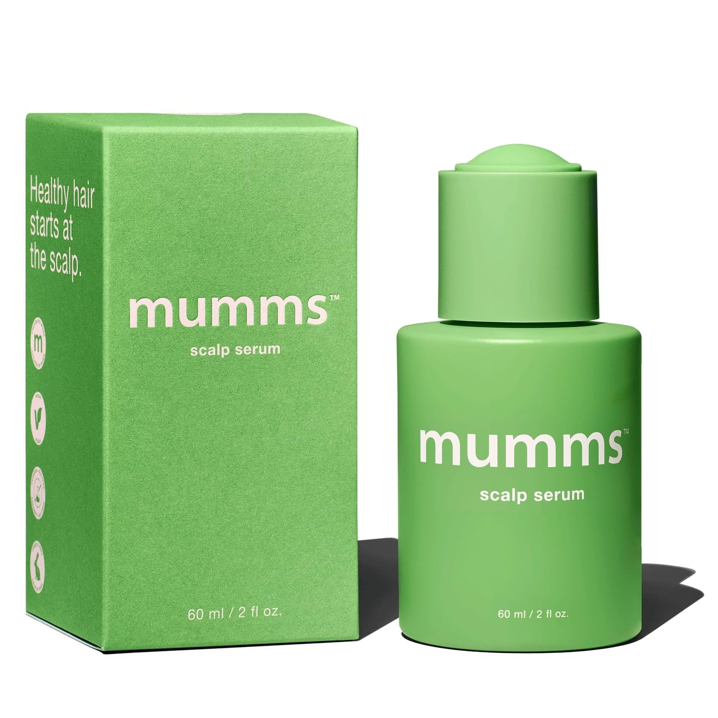 mumms Scalp Serum, Hair Growth Treatment with Saw Palmetto and Ginger Root, 2 fl oz, Daily Use