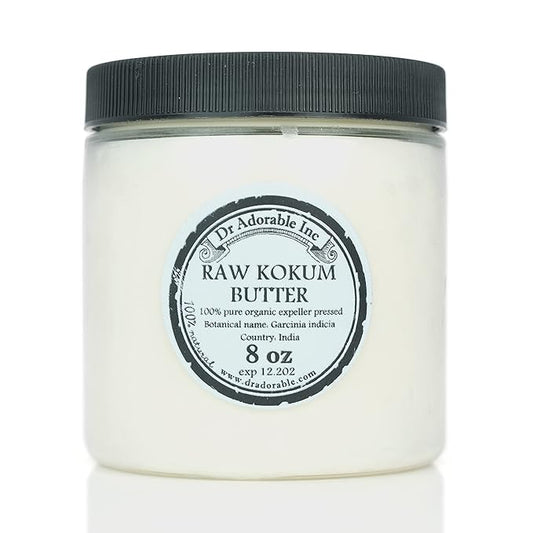 Dr Adorabale - 8 oz - Kokum Butter - Raw 100% Pure Natural Premium Organic