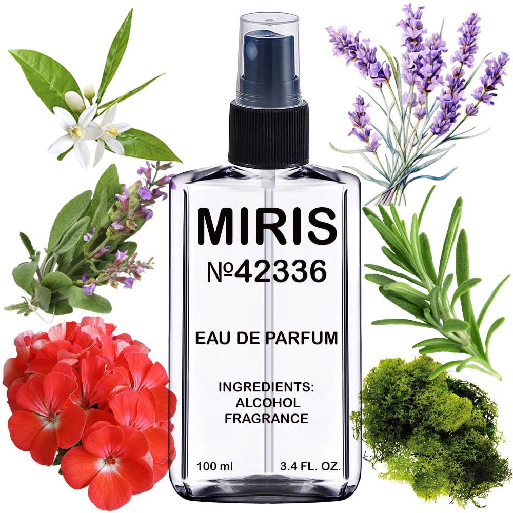 MIRIS No. 42336, Inspired by Egoiste Platinum, Long-Lasting Eau de Parfum for Men, Spray 3.4 Fl Oz / 100 ml