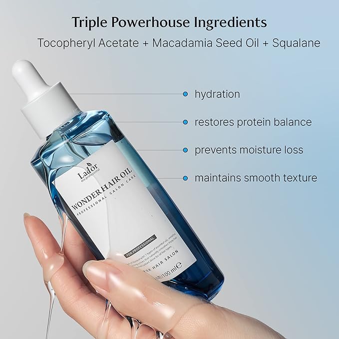 LA'DOR Perfect Hair Fill Up & Wonder Hair Oil Anti Frizz Intensive Keratin Hair Mask Treatment Lightweight Protein Conditioner for Dry Damaged Bleached Hair Heat Protectant LADOR Korean Haircare
