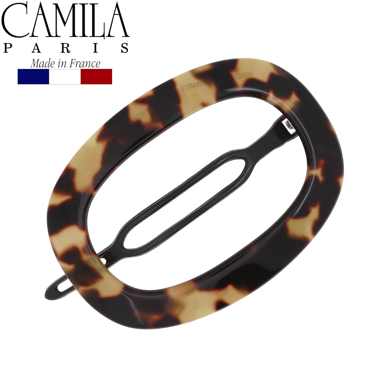 Camila Paris CP2793 French Hair Barrette Clip for Women, Handmade, Tokyo, Slide-in Metal-Free Closure, Strong Hold Grip Hair Clips for Girls, No Slip Durable Styling Hair Accessories, Made in France