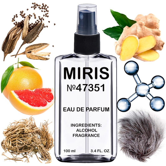 MIRIS No. 47351, Inspired by Tygar le Gemme, Long-Lasting Eau de Parfum for Men, Spray 3.4 Fl Oz / 100 ml