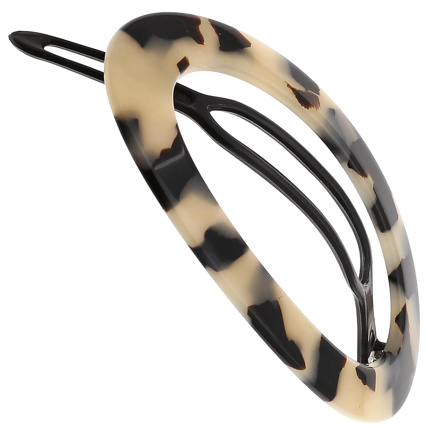 Camila Paris CP2803 French Hair Barrette Clip for Women, Handmade, Flow, Slide-in Metal-Free Closure, Strong Hold Grip Hair Clips for Girls, No Slip Durable Styling Hair Accessories, Made in France