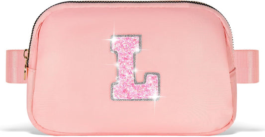 Graduation Gifts for Girls Teens Kids Women Her - 2025 Graduation Gifts,Belt Bag Cute Trendy Stuff Graduation Essentials Accessories | Peach,Initial L