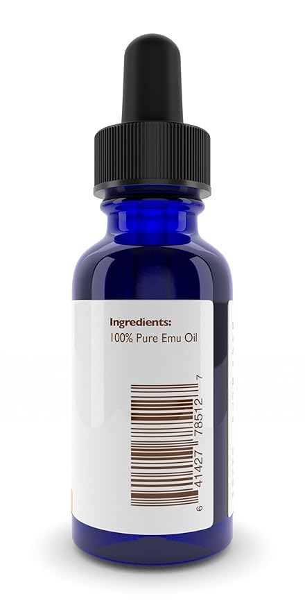 One Planet Nutrition Australian Emu Oil 2 oz, Pure & Natural, 6x Refined, Cold Pressed for Face & Hair, Transdermal (Easy Absorption), Non-GMO, Gluten-Free, for Skin Hydration