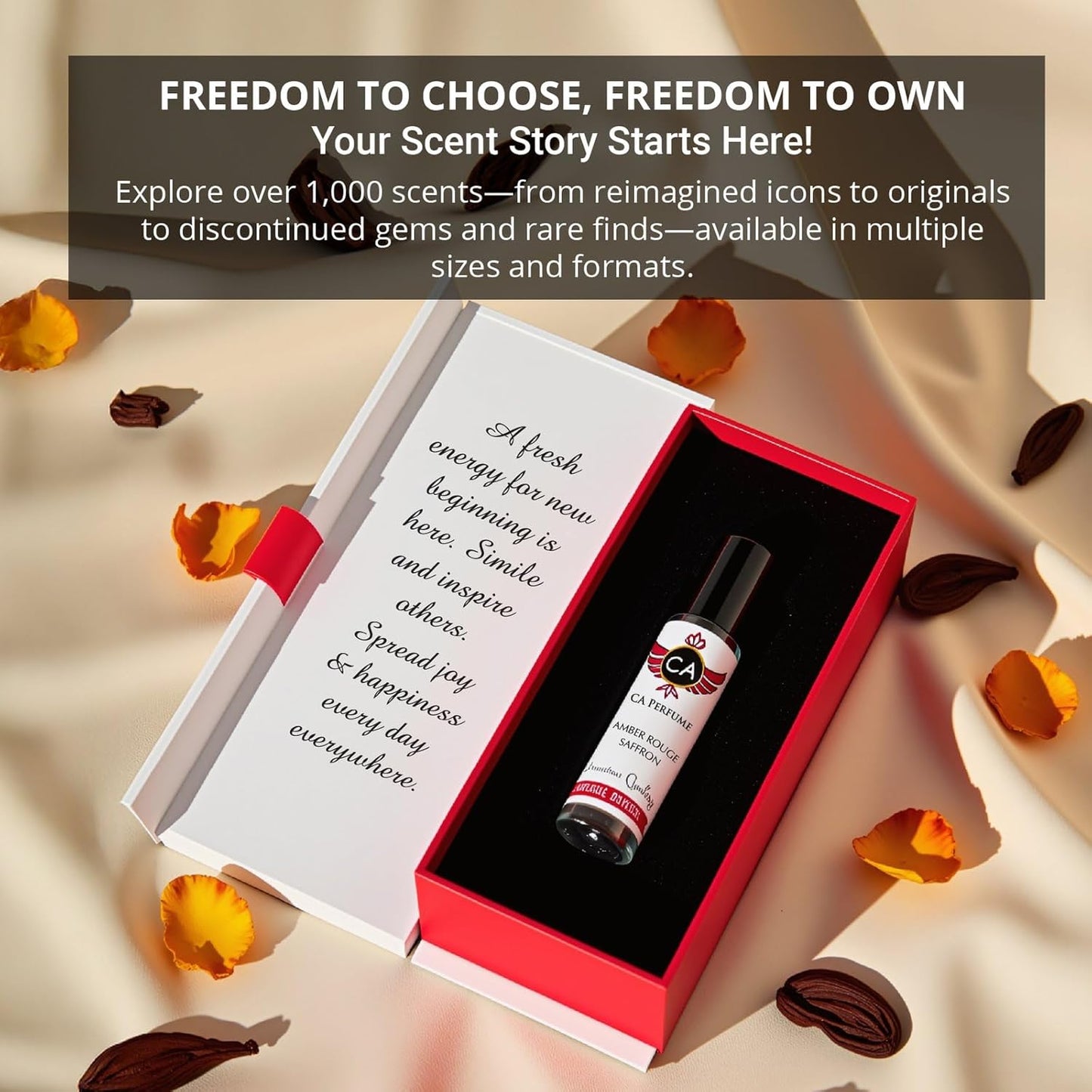 CA Perfume Impression of Sahara Noir for Women Fragrance Oil Amber Floral Scent Long Lasting Perfumes for Women Travel Size TSA Ready Mini Parfum Body Oil Roll-on 0.33 Fl Oz 10ml