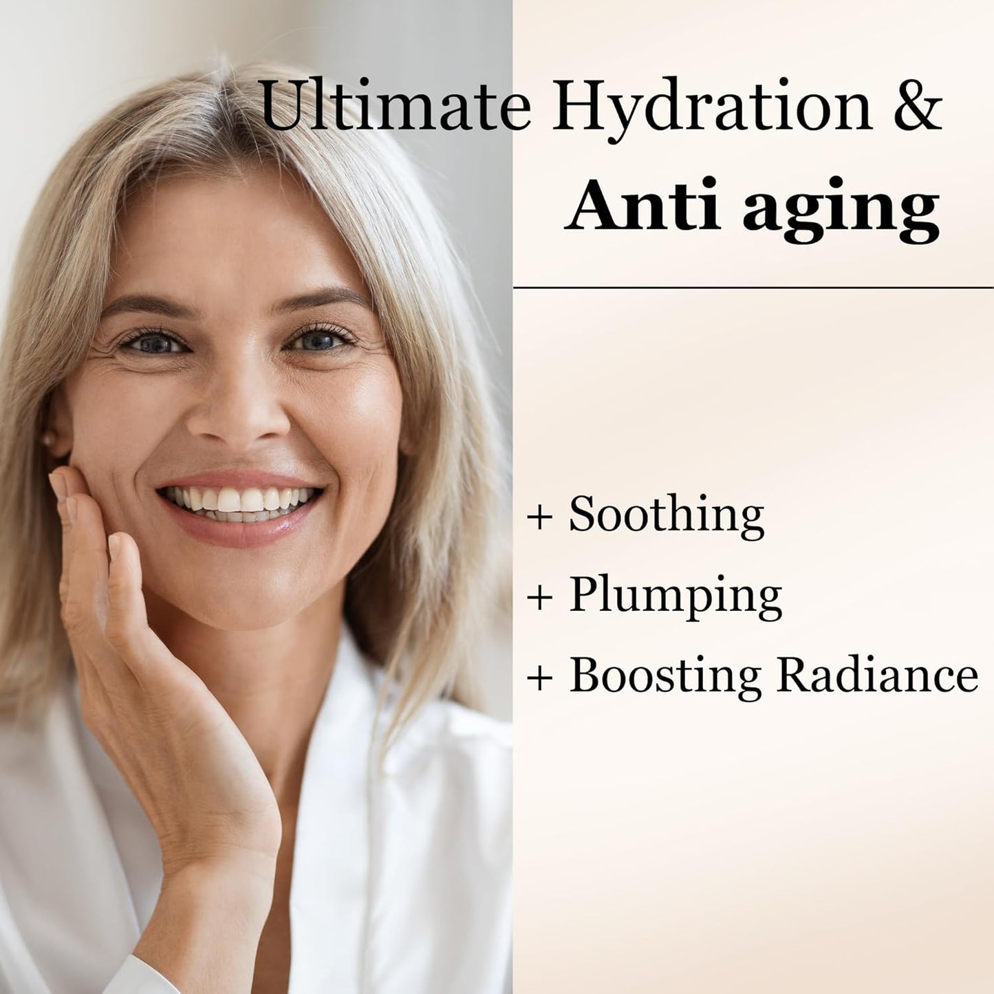 mivida Hyaluronic Acid Serum for Face | Ultimate Hydration & Anti-Aging Facial Serum with CoQ10, Vitamin B, Vitamin C & Chamomile | Soothing, Plumping & Renewing – For Sensitive Skin, Non-Greasy 1floz