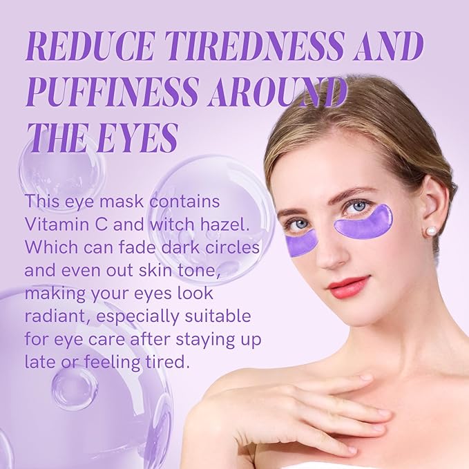 Under Eye Patches with Vitamin C and Witch Hazel Eye Mask for Dark Circles and Puffiness,Face Mask Skin Care Products 30 Pairs
