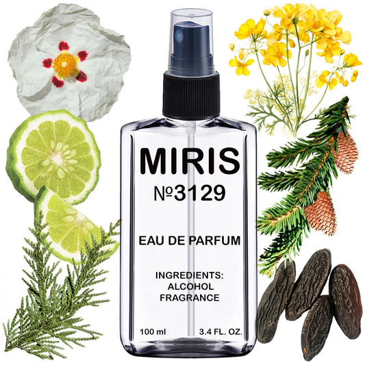 MIRIS No. 3129, Inspired by Spirit Of The Brave, Long-Lasting Eau de Parfum for Men, Spray 3.4 Fl Oz / 100 ml