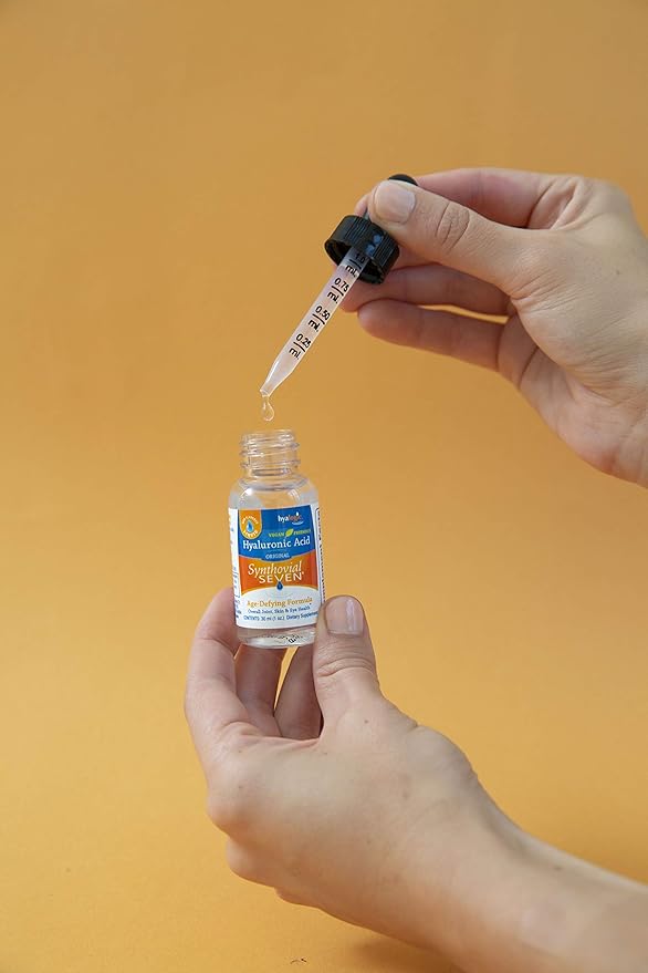 Hyalogic Synthovial Seven Hyaluronic Acid Liquid - HA Support - Vegan - 1 oz