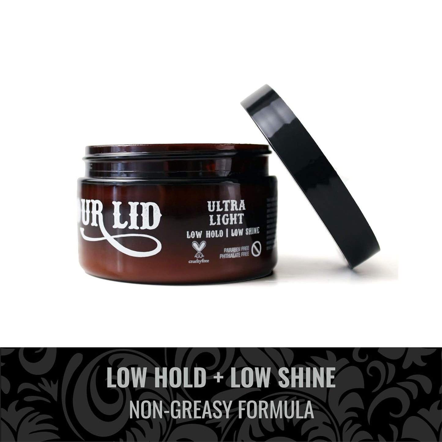 Fix Your Lid Ultra Light Pomade for Men - Water-Based Pomade with Low Hold and Low Shine - Match All Men’s Hair Types & Styles - Easy to Wash Out - 3.75 oz