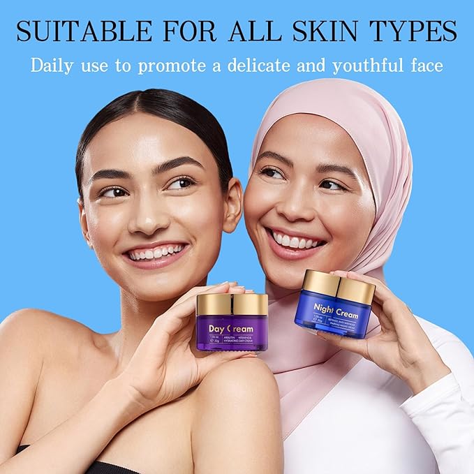 Day & Night Cream for Face - Niacinamide Day Cream & Retinol Night Cream for Women Anti Aging - Mother's Day Gifts with Niacinamide & Retinol Cream for Face, Hydrating