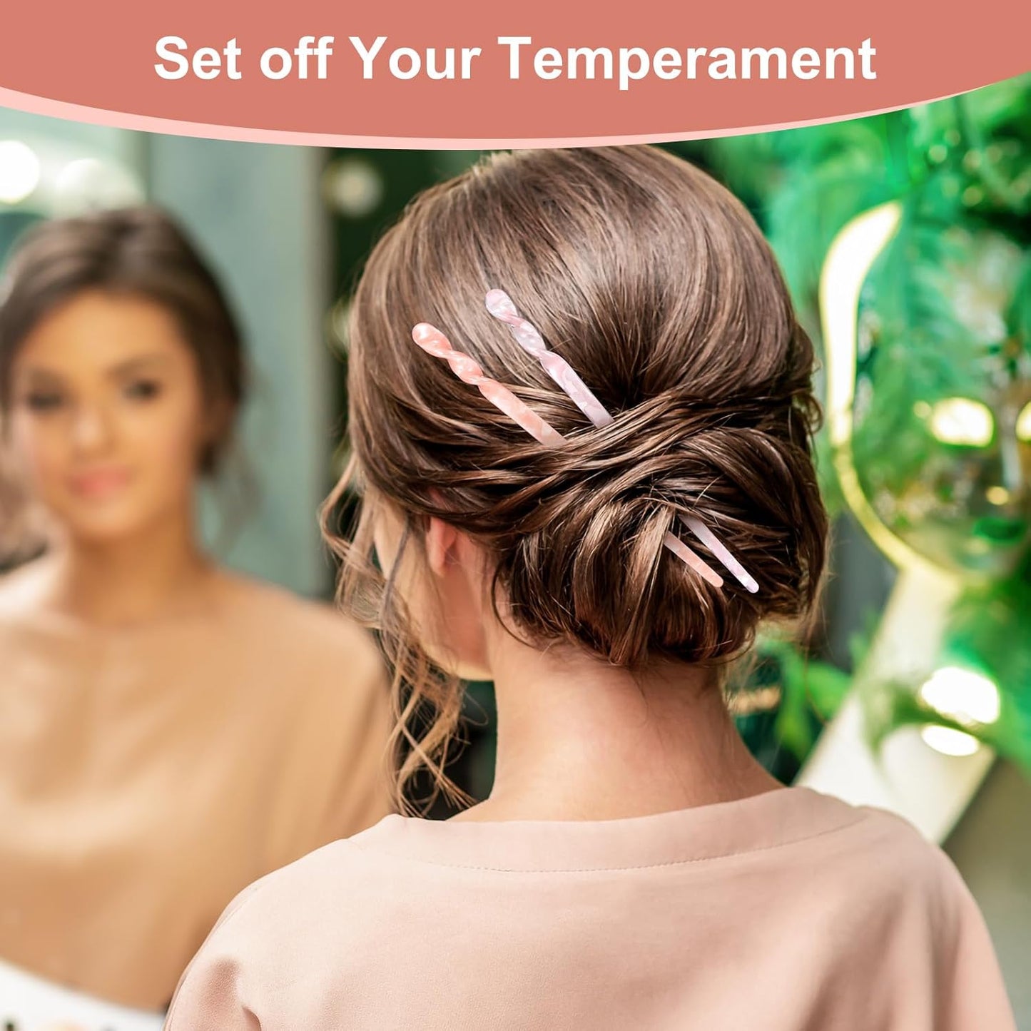 10 Pcs Acetate Tortoise Shell Hair Sticks 5 Styles Vintage Leopard Print Hair Pins Elegant Styling Hairs Chopsticks Chinese Retro Hairpins Disk Hairs Chopsticks Hairstyle Accessories for Women Girls