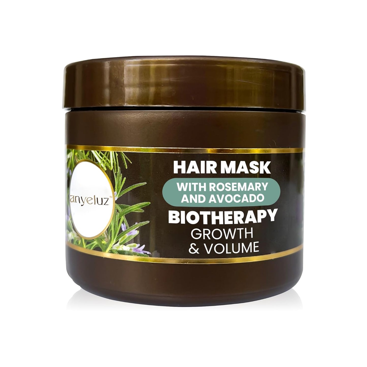 Anyeluz Hair Mask – Rosemary and Avocado Extracts, Intensive Hydration and Strengthening, Damage Repair Boost