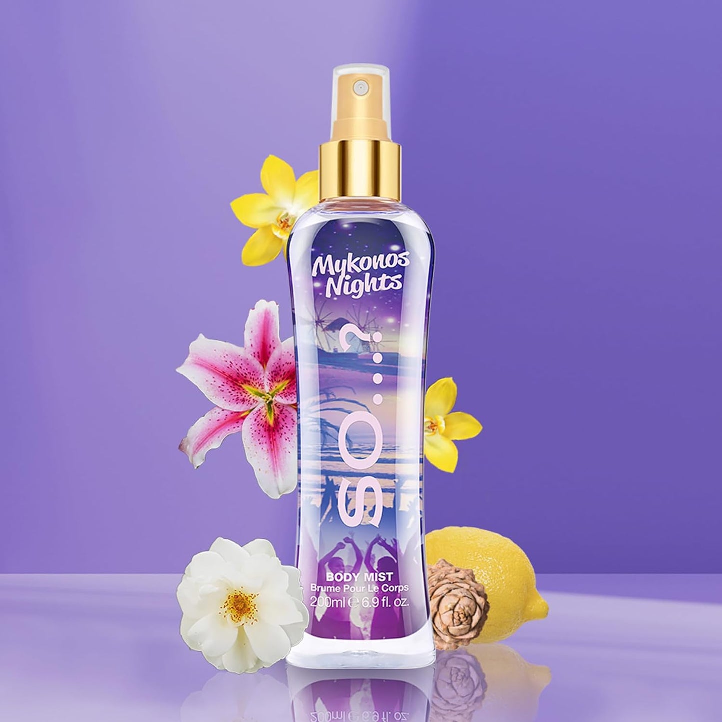 So...? Mykonos Nights Body Mist for Women - 6.9 oz Body Mist - Pack of 3
