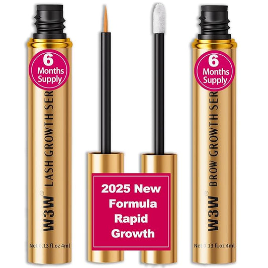 Lash Serum&Eyebrow Growth Serum Set,2025 Upgrade -Rapid Eyelash for Stronger,Eyebrow Growth Serum,Natural Ingredients (Upgraded Lash&Brow Serum Set)