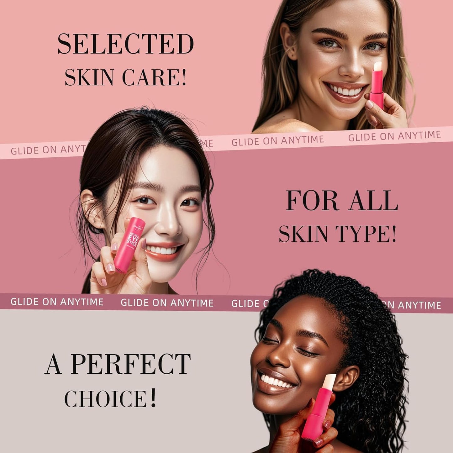 Soulight Retinol Eye Stick, Anti-Aging Eye Cream, Skincare for Wrinkles, Dark Circles, Puffiness - Retinol Eye Balm Moisturizes, Softens & Nourish Skin