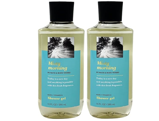 Misty Morning Aloe + Vitamin E Shower Gel Duo Gift Set - Full Size
