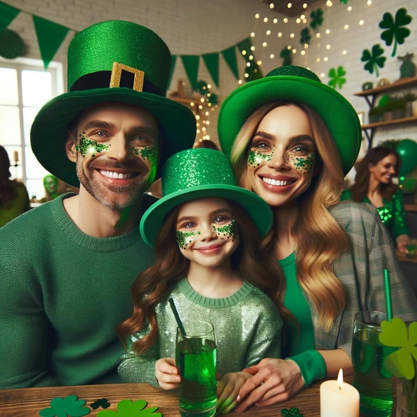 St Patricks Day Accessories Green Face Glitter Gel,St Patrick's Day Outfit for Women,Hair Glitter Green Face Paint Singer Concerts Festival Body Glitter,Sequins Face Glitter Makeup,50 ML