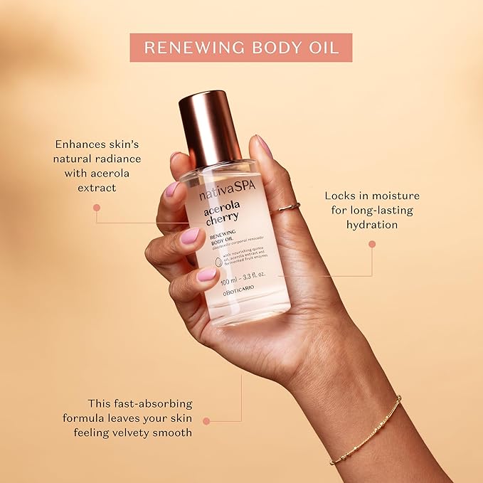 Nativa SPA Acerola Cherry Ritual. Soft & Radiant Bundle: Body Butter (200g), Body Oil (100 ml) & Body Scrub (200g)