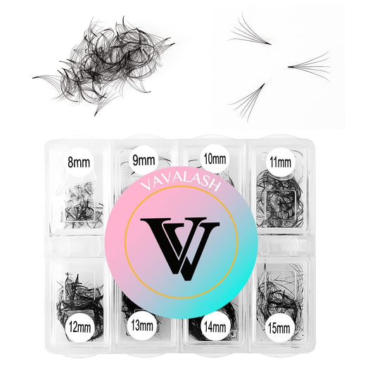 VAVALASH 600 Fans Premade Fans Eyelash Extensions 5D 6D 7D 8D 10D 12D 14D 16D 24D Premade Lash Fans 8-15mm Mixed Length Promade Loose Fans Thin Base Premade Volume Lash Extension(5D-0.07-D-8-15mm)