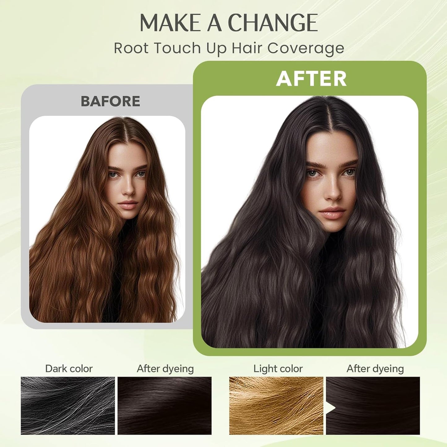 Hair Dye Shampoo 3 in 1, Instant Natural Hair Color Shampoo Hair Dye for Women & Men Black Tea, Root Touch Up & Easy To Use & Lasts 3-4 Weeks & All Hair Types, 16.9 fl.oz