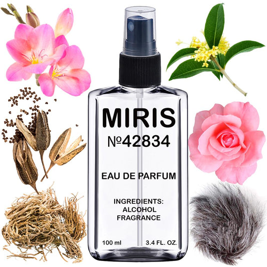 MIRIS No. 42834, Inspired by Encre Noire Pour Elle, Long-Lasting Eau de Parfum for Women, Spray 3.4 Fl Oz / 100 ml