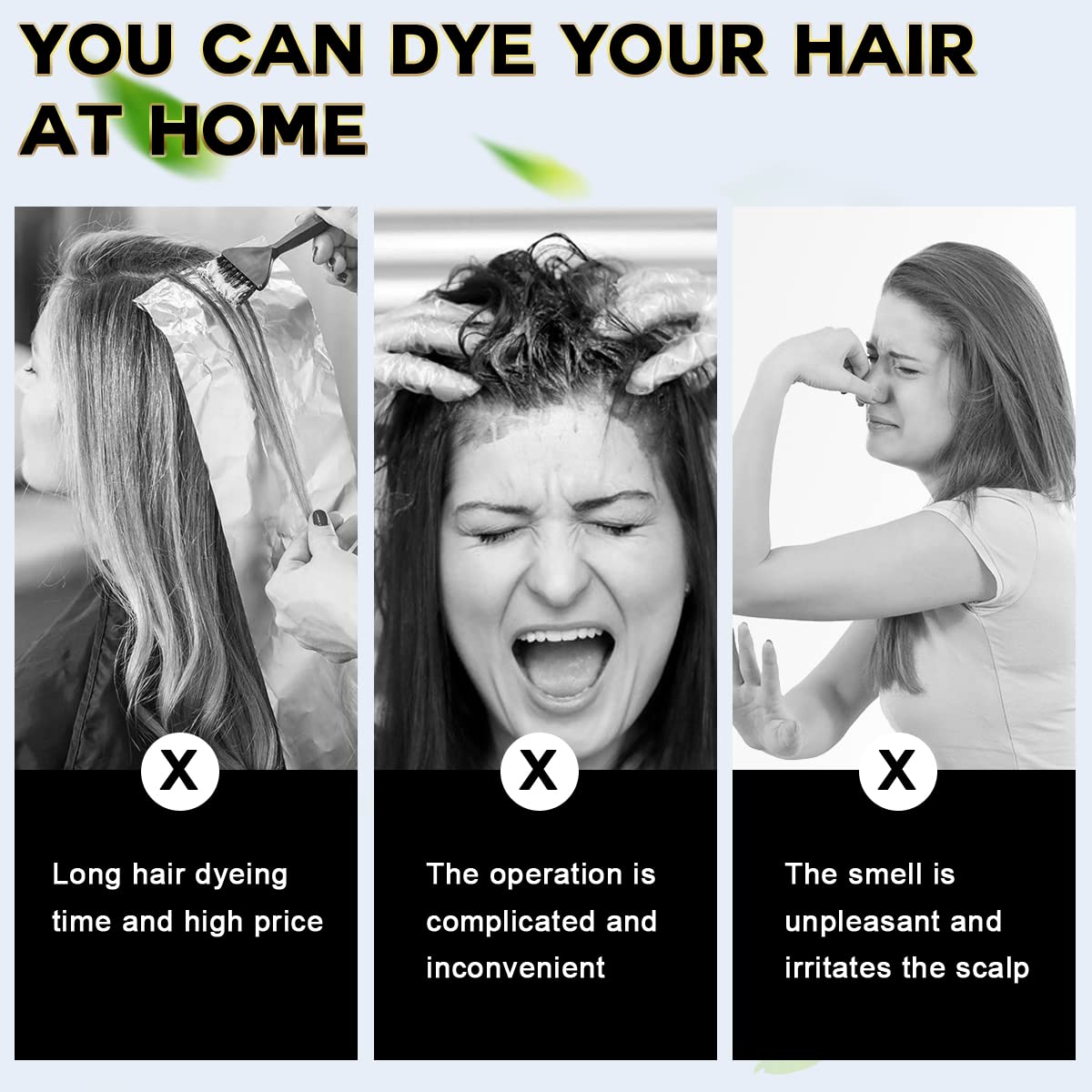 IIIMEIDU Gray Hair Coverage Shampoo - 3 in 1 Herbal Ingredients, Natural Chestnut Brown Shampoo for Women and Men (500ml)