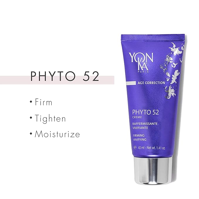 Yon-Ka Phyto-Contour, Phyto 52 Skin Firming Set, Under Eye Cream for Dark Circles, Facial Moisturizer and Night Cream to Tighten Skin and Reduce the Look of Pores