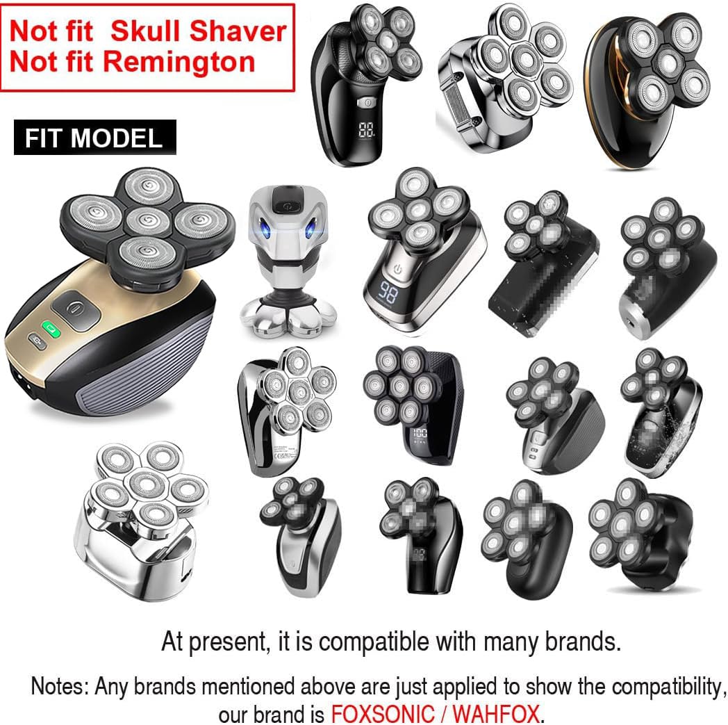 Upgraded 5-Blade Shaver Replacement Heads - Electric Razor Shaver Heads