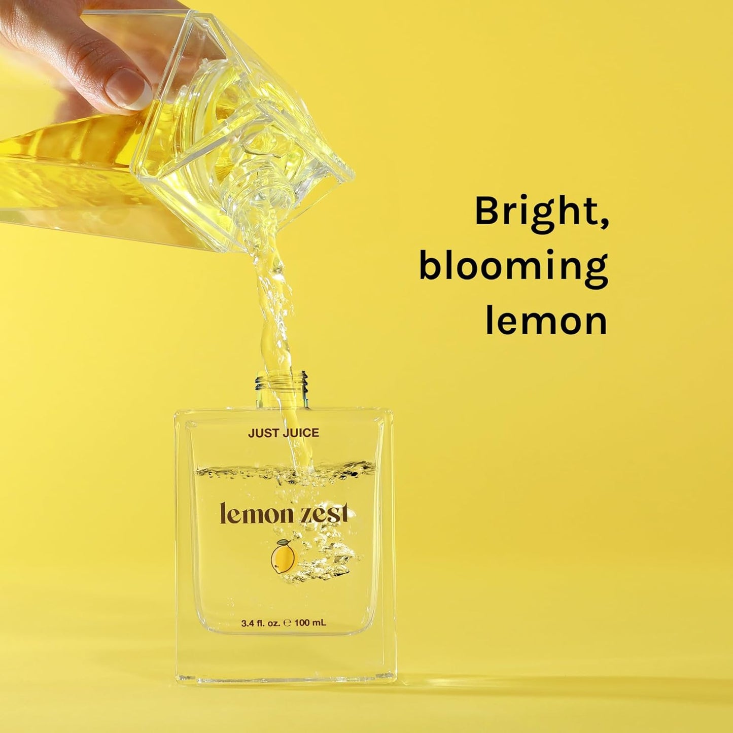 Just Juice Lemon Zest - Mini Travel Perfume - Lemon, Grapefruit, Mandarin - Fruity Floral Perfume for Women and Men - 0.3 oz