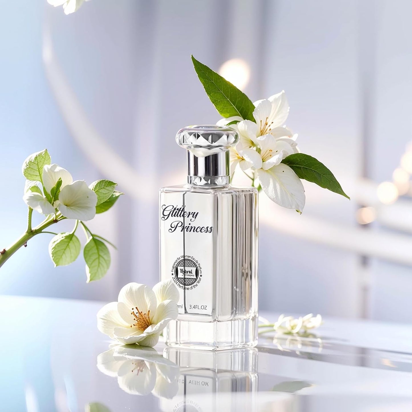 Hybrid & Company Women Glittery Princess Pour Femme Eau De Parfum Vaporisateur Natural Spray 3.4 Fl Oz