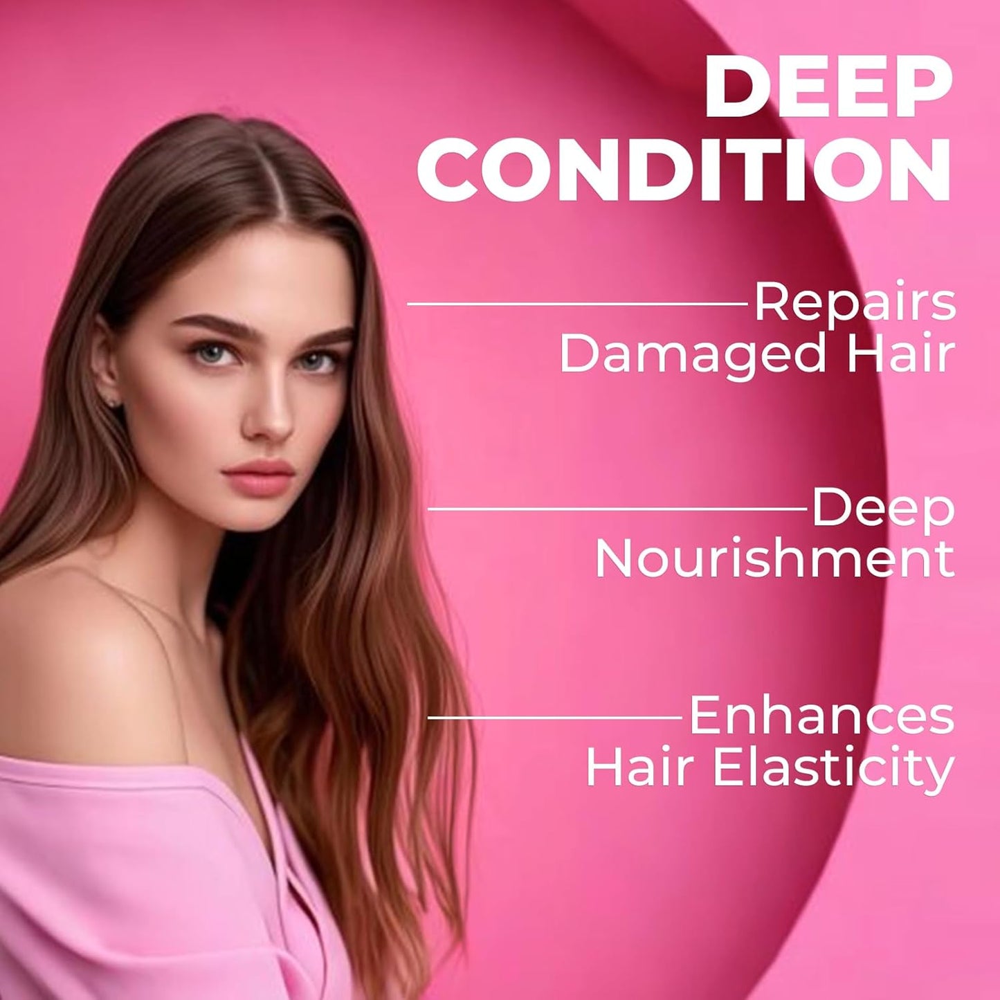 Collagen Hair Mask for Dry Damaged Hair, 8.45 Oz, Keratin Hair Mask, Deep Repair Conditioning, Hydration and Shine