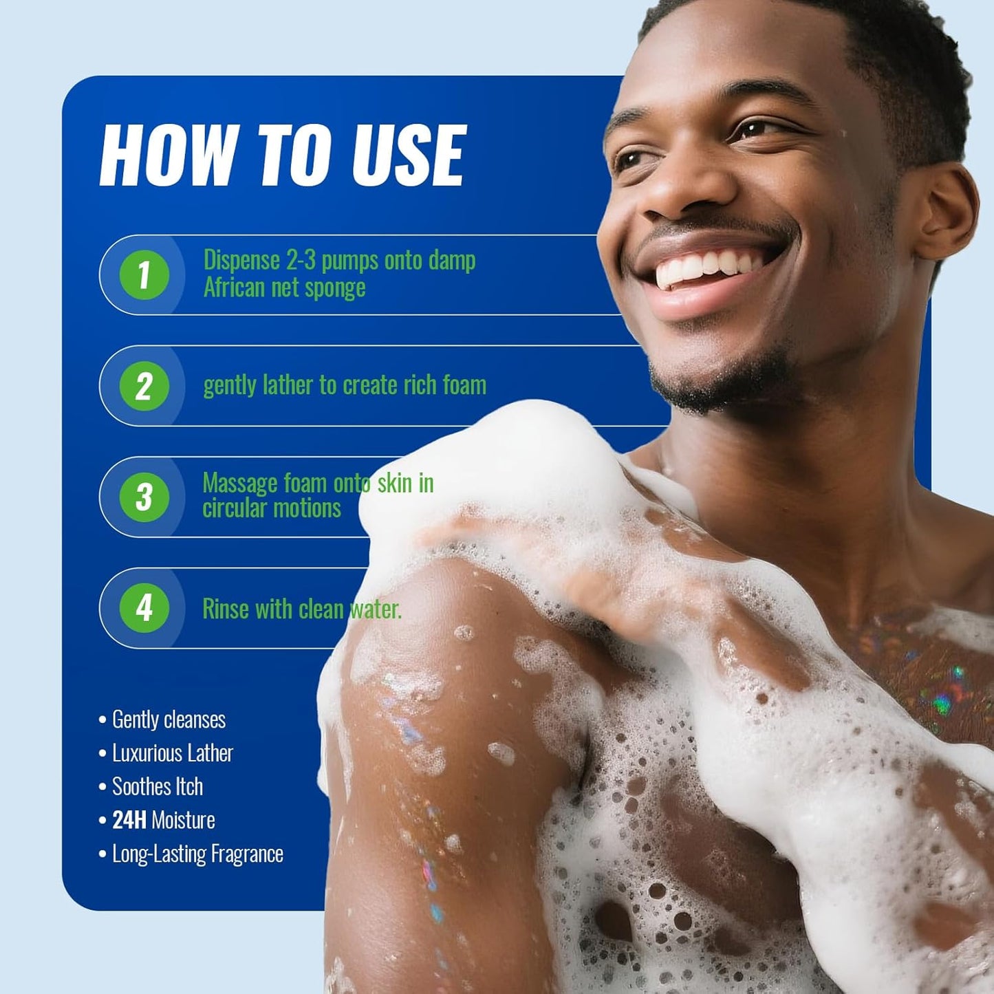 Natural Antifungal Body Wash: Tea Tree Fights Fungus Eliminates Odor Relieves Itching Formula for Sensitive Skin and Active Lifestyles 16.3 FL OZ